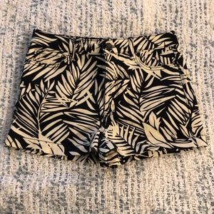 Forever 21 printed jean shorts